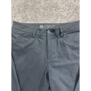 Vuori Meta Pants Size 30x31 Zip Pocket Flat Front charcoal